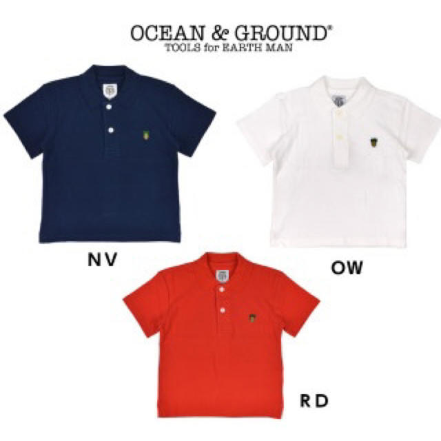 MARKEY'S(マーキーズ)のmarkey's Oceanandground ポロシャツ キッズ　130 キッズ/ベビー/マタニティのキッズ服男の子用(90cm~)(Tシャツ/カットソー)の商品写真