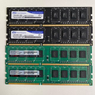 メモリ　DDR3 4gb 4枚　16gb (PCパーツ)