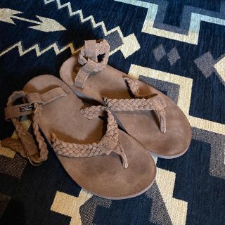 テバ(Teva)のTeva レザーサンダル　ブラウン　最終値下げ(サンダル)