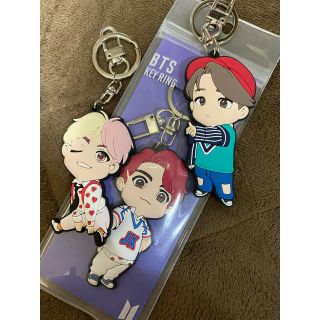 ボウダンショウネンダン(防弾少年団(BTS))のBTS キーリング3点セット 韓国で購入の正規品(K-POP/アジア)