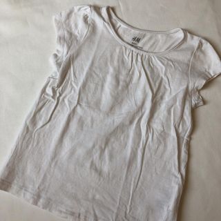 エイチアンドエム(H&M)のTシャツ トップス　H&M エイチアンドエム　白　100サイズ(Tシャツ/カットソー)