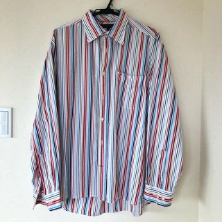 トミーヒルフィガー(TOMMY HILFIGER)のトミーヒルフィガー　TOMMY HILFIGER 長袖ストライプシャツ Ｌサイズ(シャツ)