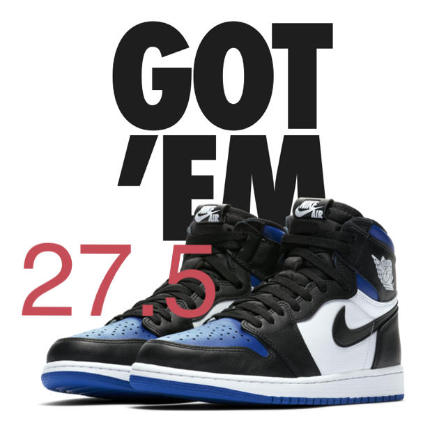 airjordan 1 royal toe 27.5