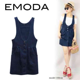 エモダ(EMODA)のEMODA♡新品タグ付デニムワンピ(ミニワンピース)