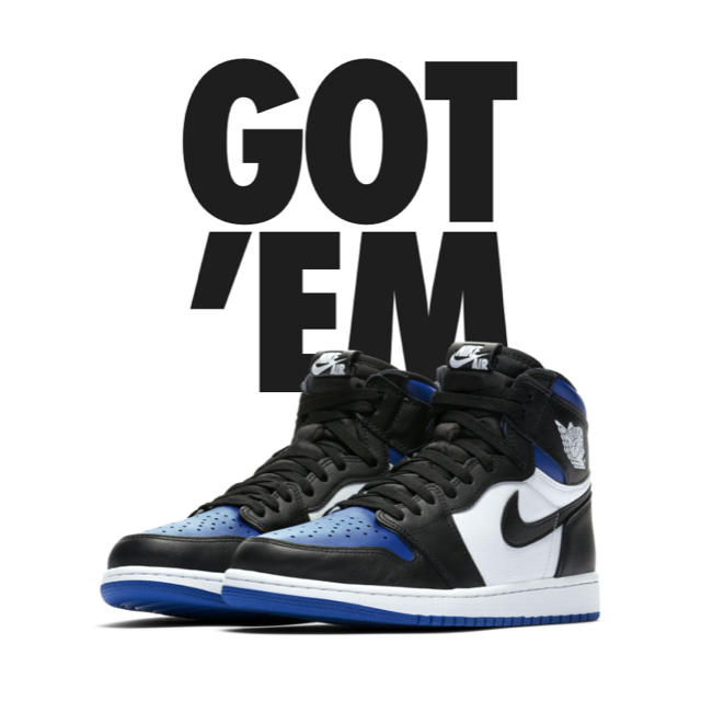 NIKE AIR JORDAN1 エアジョーダン1 royal toe AJ1