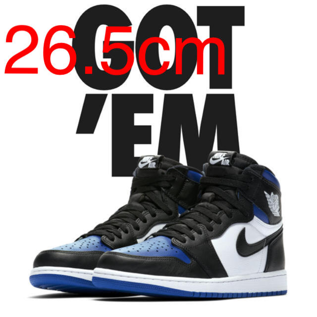 NIKE AIR JORDAN 1 OG ROYAL TOE 26.5cm靴/シューズ