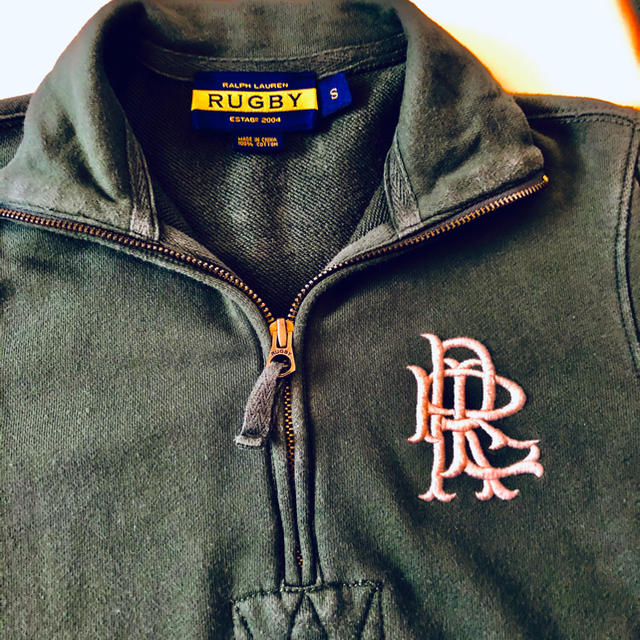 Ralph Lauren(ラルフローレン)のRUGBY ラルフローレン M ラガーシャツ 綿 緑 パーカー レア レディースのトップス(パーカー)の商品写真