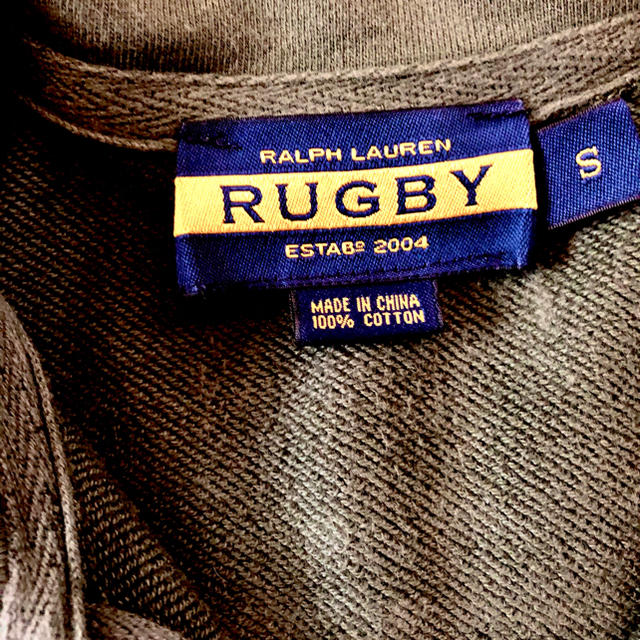 Ralph Lauren(ラルフローレン)のRUGBY ラルフローレン M ラガーシャツ 綿 緑 パーカー レア レディースのトップス(パーカー)の商品写真