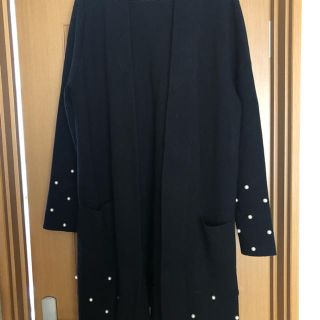 ザラ(ZARA)のZARA パール　ニットーコート(カーディガン)