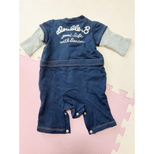 DOUBLE.B(ダブルビー)のMIKIHOUSE DOUBLE.B 男の子用 ロンパース キッズ/ベビー/マタニティのベビー服(~85cm)(ロンパース)の商品写真