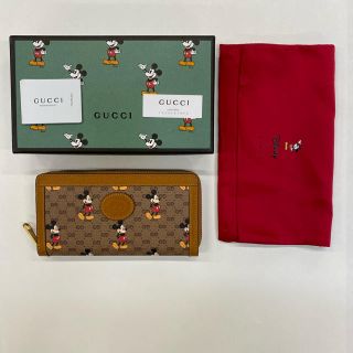 グッチ(Gucci)のザ・ワン様専用　鑑定済み　GUCCI✖️ディズニーコラボラウンドファスナー長財布(長財布)