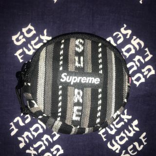 シュプリーム(Supreme)の未使用に近い supreme woven stripe coin pouch(コインケース/小銭入れ)