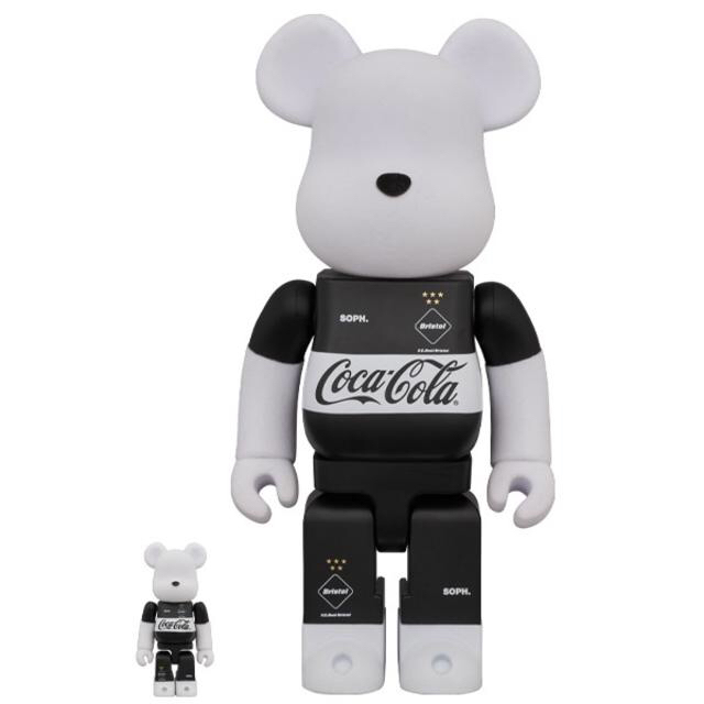 フィギュアBE@RBRICK FCRB × COCA-COLA 100% & 400%