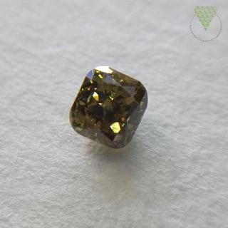 0.273 ct F.DK.GY‐Y‐GREEN SI2 天然 ダイヤモンド(リング(指輪))