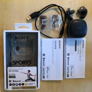 ソニー(SONY)のSonyノイズキャンセリングラスイヤホン　WF-SP700N (ヘッドフォン/イヤフォン)