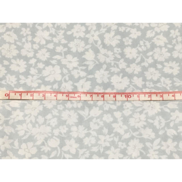 新品☆生地 ダブルガーゼ 2枚 約46cm×50cm☆花柄 ピンク ブルーグレー ハンドメイドの素材/材料(生地/糸)の商品写真