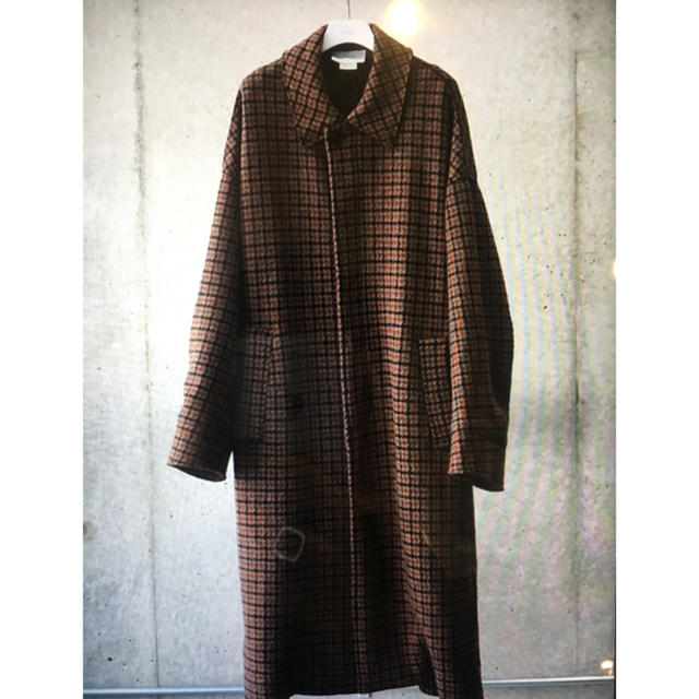 YOKE DOUBLE JQUARD KNIT BAL COLLAR COAT