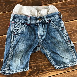 デニムダンガリー(DENIM DUNGAREE)の80 デニム＆ダンガリー ★デニム ★半ズボン.ハーフパンツ ★ウエストゴム(パンツ)