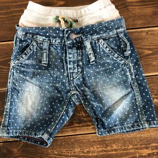 デニムダンガリー(DENIM DUNGAREE)の80 デニム＆ダンガリー ★デニム　水玉　ドット ★半ズボン.ハーフパンツ (パンツ)