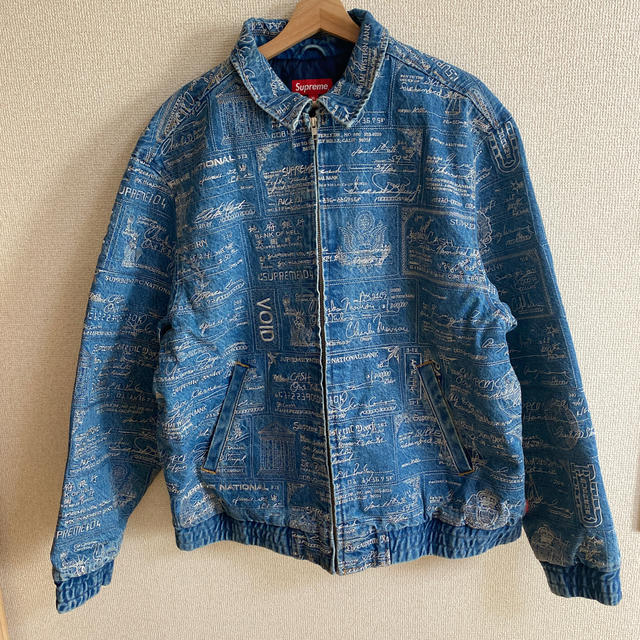 Supreme Checks Embroidered Denim Jacket