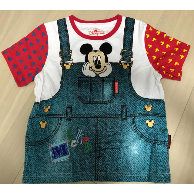 Disney(ディズニー)の【未使用】香港ディズニー限定　オーバーオール風Tシャツ キッズ/ベビー/マタニティのキッズ服女の子用(90cm~)(Tシャツ/カットソー)の商品写真