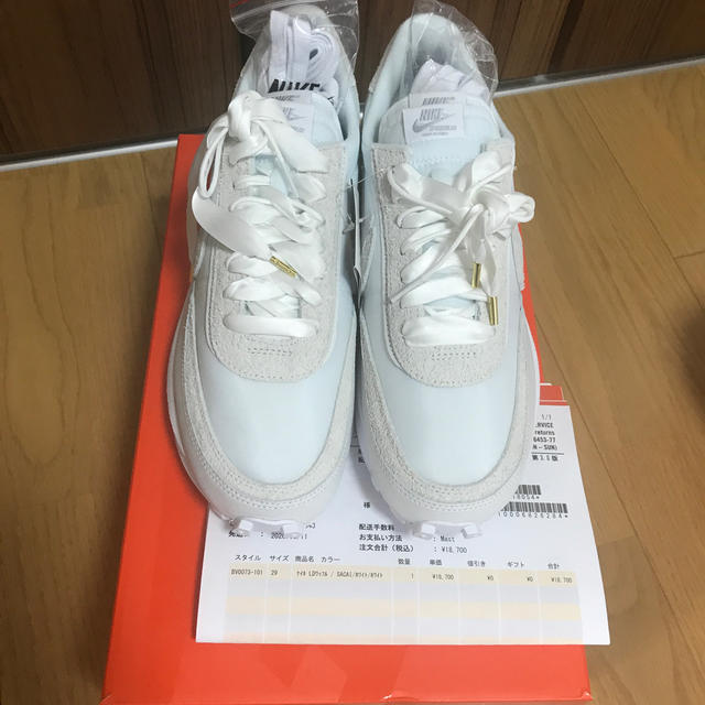 NIKE(ナイキ)のNIKE LDWAFFLE/SACAI WHITE 29cm US11 メンズの靴/シューズ(スニーカー)の商品写真