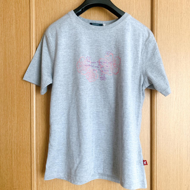 PERSON'S(パーソンズ)のLサイズグレーTシャツ レディースのトップス(Tシャツ(半袖/袖なし))の商品写真