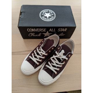 コンバース(CONVERSE)のコンバース　ブラウンスニーカー　ピンクゴールドハトメ(スニーカー)