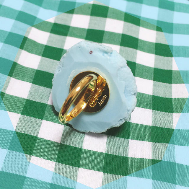Q-pot.(キューポット)のチョコミントアイスリング♡ レディースのアクセサリー(リング(指輪))の商品写真