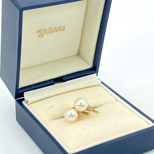 TASAKI(タサキ)の希少 美品 TASAKI K18 ゴールド ダイヤ パール イヤリング HE33 レディースのアクセサリー(イヤリング)の商品写真