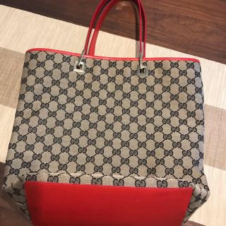 グッチ(Gucci)の中古　グッチ　Gucci トートバッグ　レッド　赤　人気(トートバッグ)