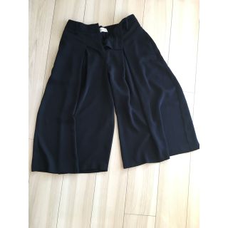 プラステ(PLST)の【美品！！】PLST ネイビー　ワイドパンツ(バギーパンツ)