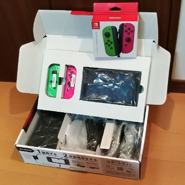 Nintendo Switch ニンテンドースイッチ 本体 グレー ネオンカラー - 3