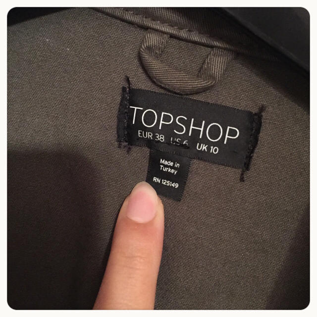 TOPSHOP(トップショップ)のTOPSHOP＊レザー切替ジャケット レディースのジャケット/アウター(ミリタリージャケット)の商品写真