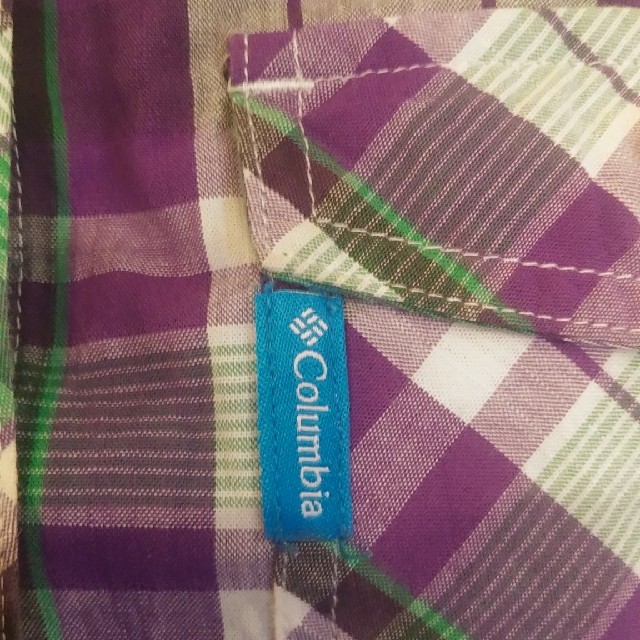Columbia(コロンビア)のColumbia　レディース　チェックシャツ　半袖 レディースのトップス(シャツ/ブラウス(半袖/袖なし))の商品写真