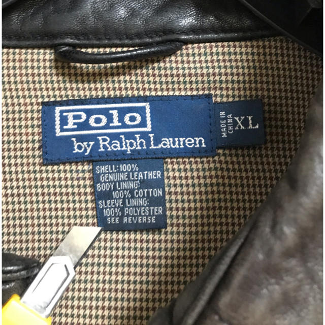 POLO RALPH LAUREN(ポロラルフローレン)のRalph Lauren ラムレザースウィングトップ　XL メンズのジャケット/アウター(ブルゾン)の商品写真