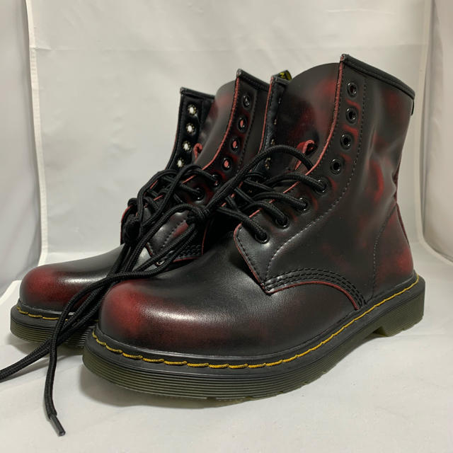 Dr.Martens(ドクターマーチン)のブーツ　8ホール　チェリーレッド　ビンテージ　未使用 メンズの靴/シューズ(ブーツ)の商品写真