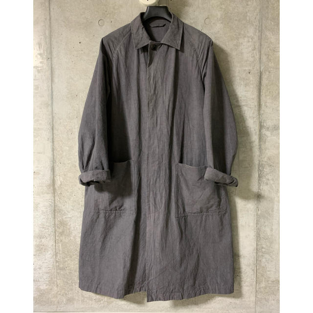 Cotton linen Soutien collar coat メンズのジャケット/アウター(ステンカラーコート)の商品写真