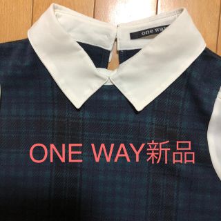 ワンウェイ(one*way)の襟付きチェックブラウス(シャツ/ブラウス(長袖/七分))