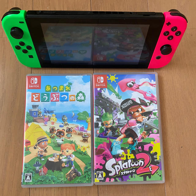 家庭用ゲーム機本体Switch本体(スプラトゥーン2＋あつ森)