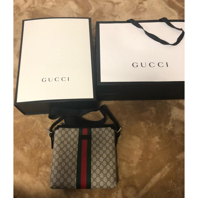 Gucci(グッチ)の【美品】GUCCI GGスプリーム ショルダーバッグ メンズのバッグ(ショルダーバッグ)の商品写真