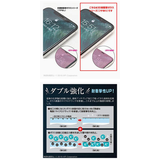 iPhone(アイフォーン)の【iPhone11用】アンチグレア加工ガラスフィルム スマホ/家電/カメラのスマホアクセサリー(保護フィルム)の商品写真