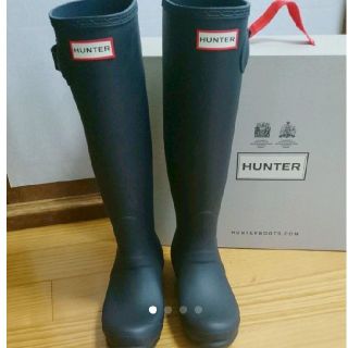 ハンター(HUNTER)のお値下げ！新品未使用 HUNTER レインブーツ 22㎝ US3.0  訳あり(レインブーツ/長靴)