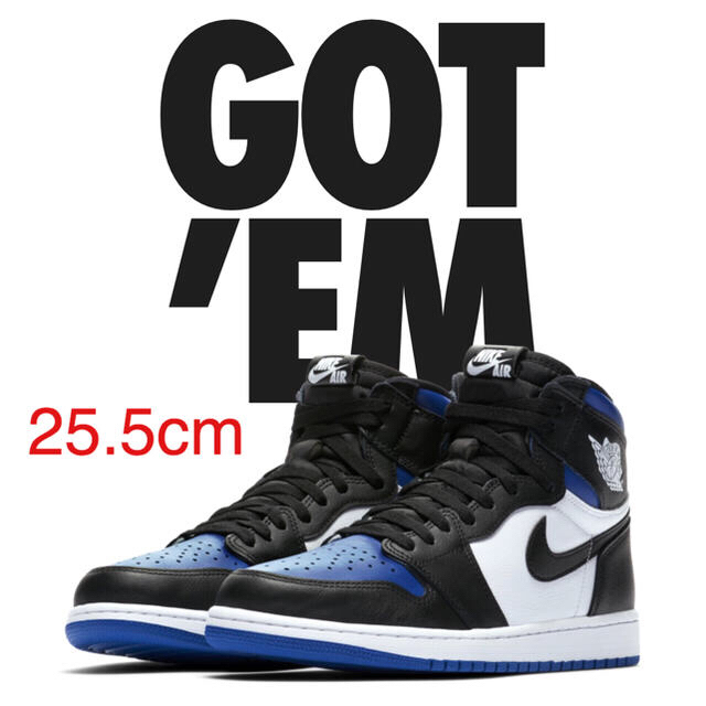 NIKE(ナイキ)のNIKE AIR JORDAN1 RETRO HIGH OG ROYAL TOE メンズの靴/シューズ(スニーカー)の商品写真