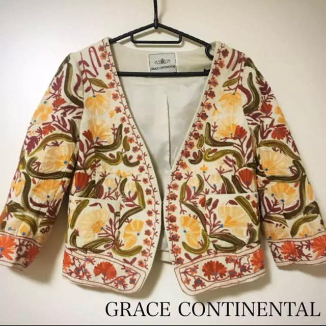 GRACE CONTINENTAL 刺繍ジャケット