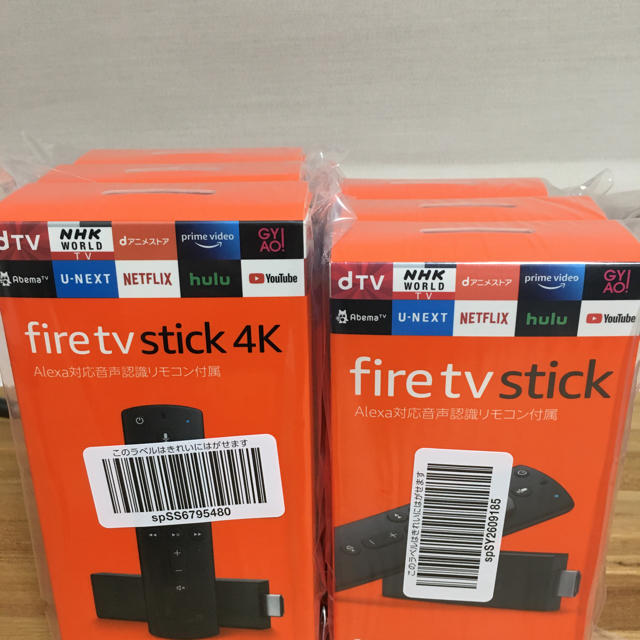 Amazon Fire TV Stick リモコン付属 4K