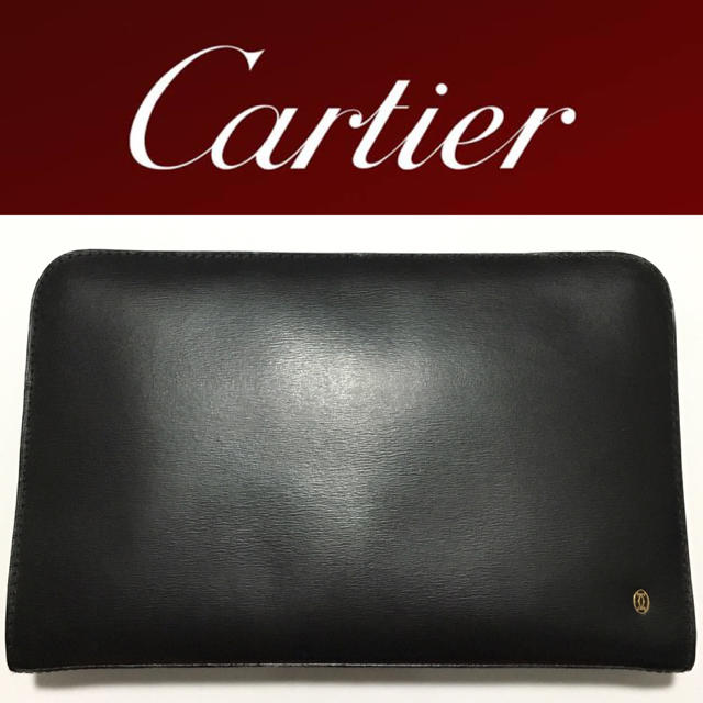 Cartier(カルティエ)のCartier クラッチバッグ カルティエ 美品 正規品 ゴールド 革 金 貴重 メンズのバッグ(セカンドバッグ/クラッチバッグ)の商品写真