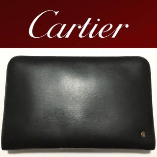 カルティエ(Cartier)のCartier クラッチバッグ カルティエ 美品 正規品 ゴールド 革 金 貴重(セカンドバッグ/クラッチバッグ)