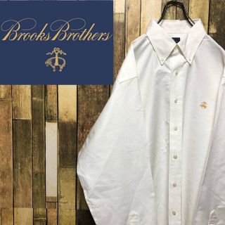 ブルックスブラザース(Brooks Brothers)の【激レア】ブルックスブラザーズ☆ワンポイント刺繍ロゴスーピマ綿ボタンダウンシャツ(シャツ)