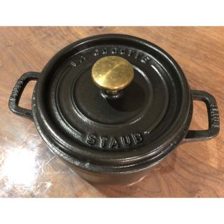 ストウブ(STAUB)のストウブ　staub 16cm ブラック(鍋/フライパン)